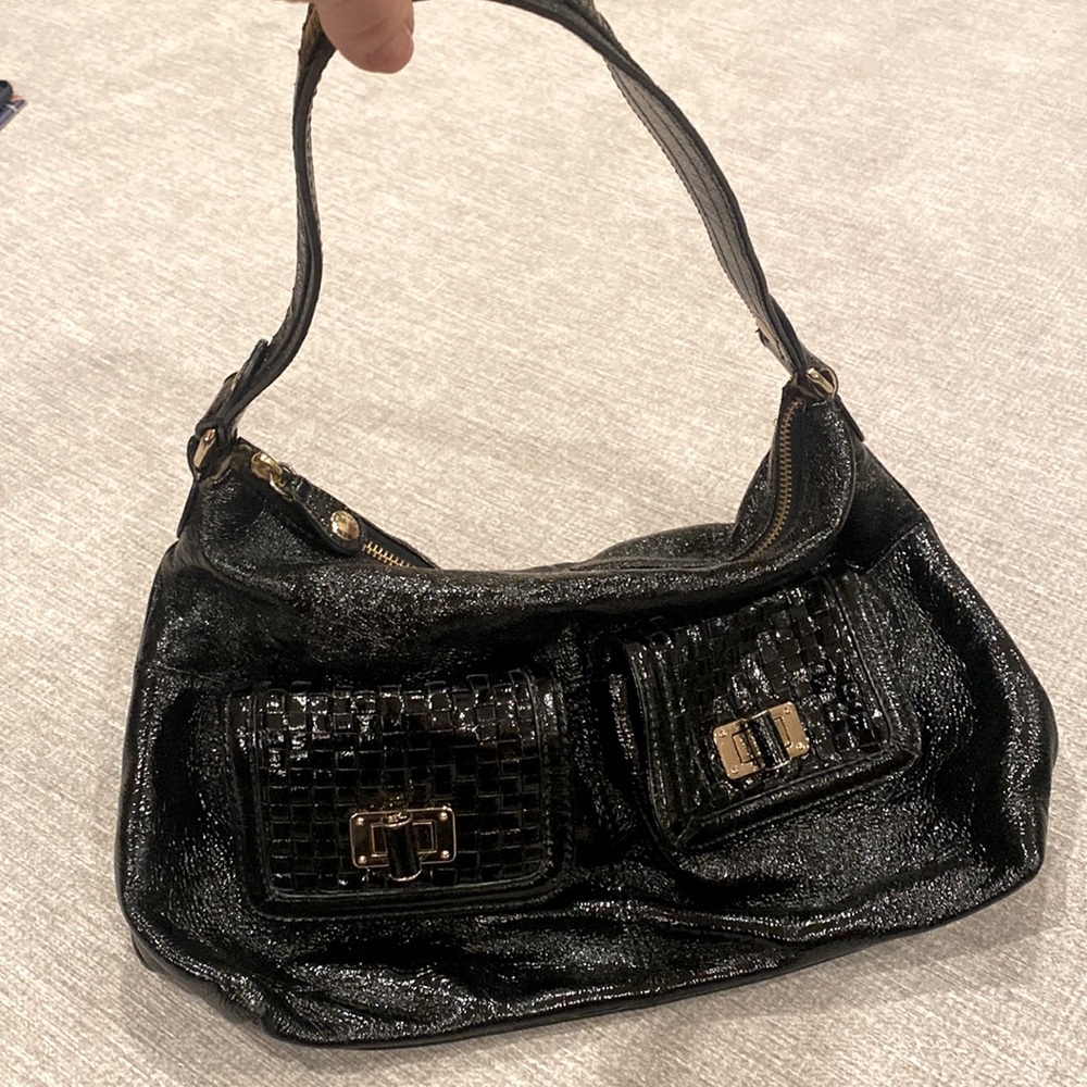 Elliot Luca black 100% leather shoulder bag - Picture 3 of 9